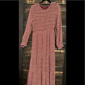 • Lush • Red Floral Dress •